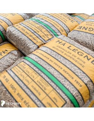 Granulés de bois Hà lègne Orange en sac de 15kg