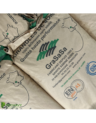 Granulés de bois de la marque Grasasa en sac de 18kg