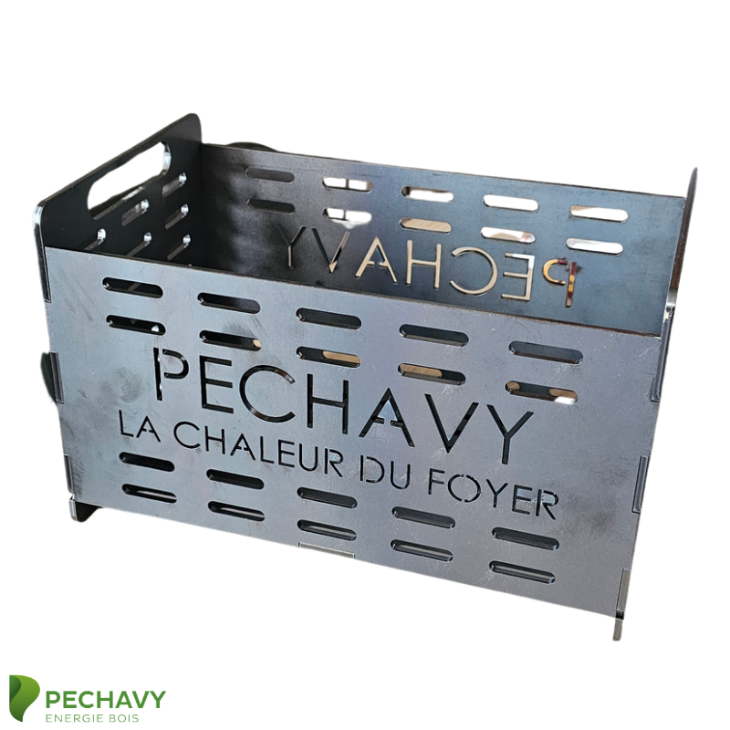 Panier brûleur à pellets pour appareil à bois