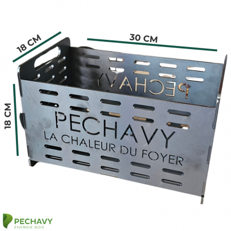 Panier brûleur à pellets pour appareil à bois