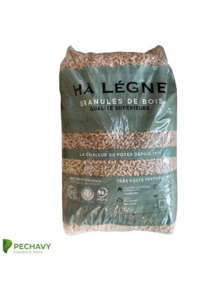 Granulés de bois Hà Lègne Vert en sac de 15kg