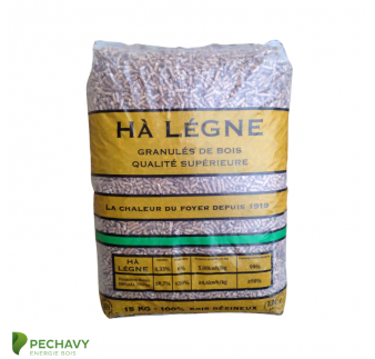 Granulés de bois Hà lègne Orange en sac de 15kg
