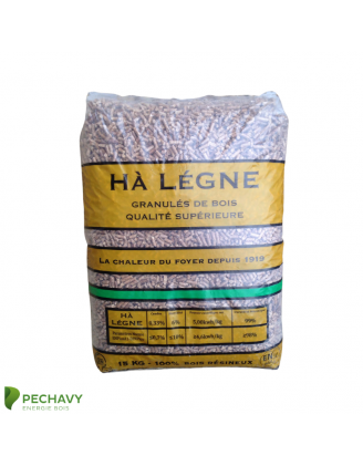 Granulés de bois Hà lègne Orange en sac de 15kg