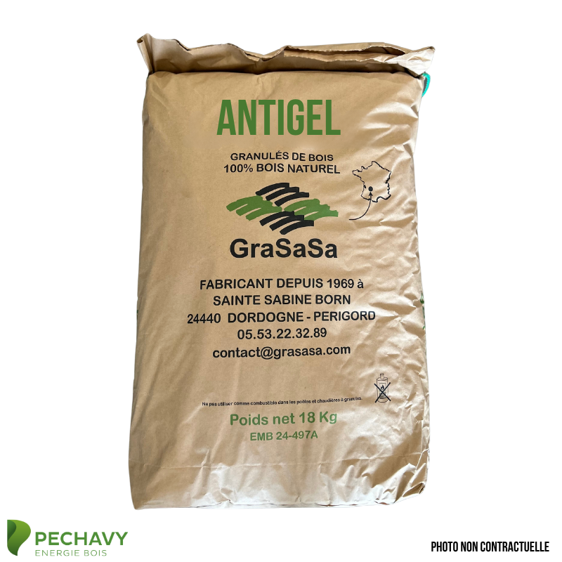 Granulés de bois - Antigel (Sac de 18kg)
