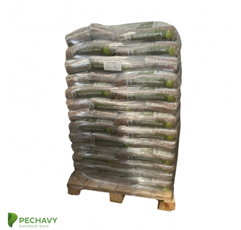 Granulés de bois 100% résineux de la marque Verpellet pour le chauffage de votre habitation en palette de 104 sacs certifiés