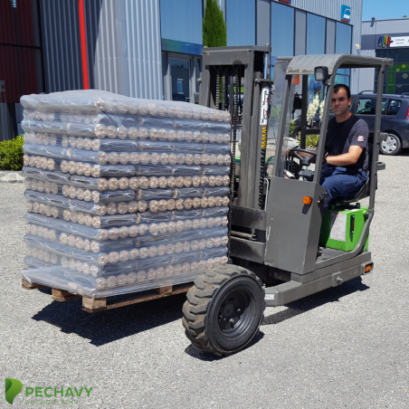 Bûches densifiées - Palette (126 packs de 5 bûches)