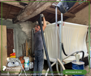 Les coulisses du nettoyage de silo par Péchavy Energie Bois