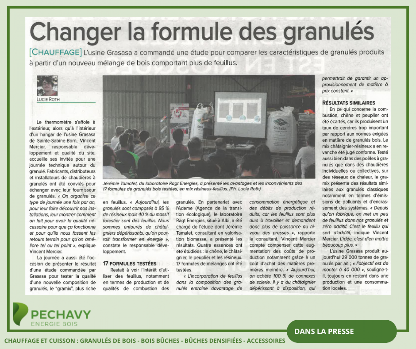 Dans la presse - GRAMIX