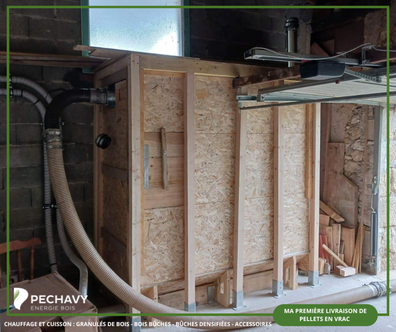 Ma première livraison de pellets pour silo bâti en bois, comment ça se passe ?