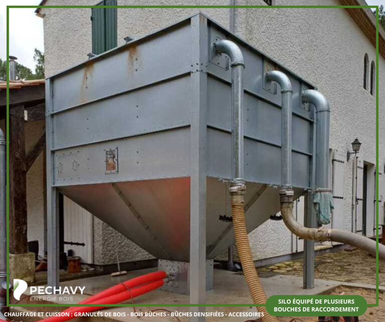 Pourquoi installer plusieurs bouches de raccordement sur son silo de stockage à granulés de bois ? 