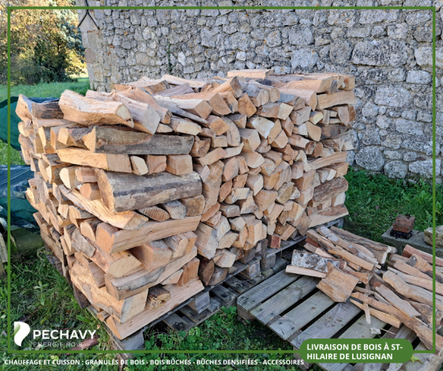 Livraison de bois bûche étuvés