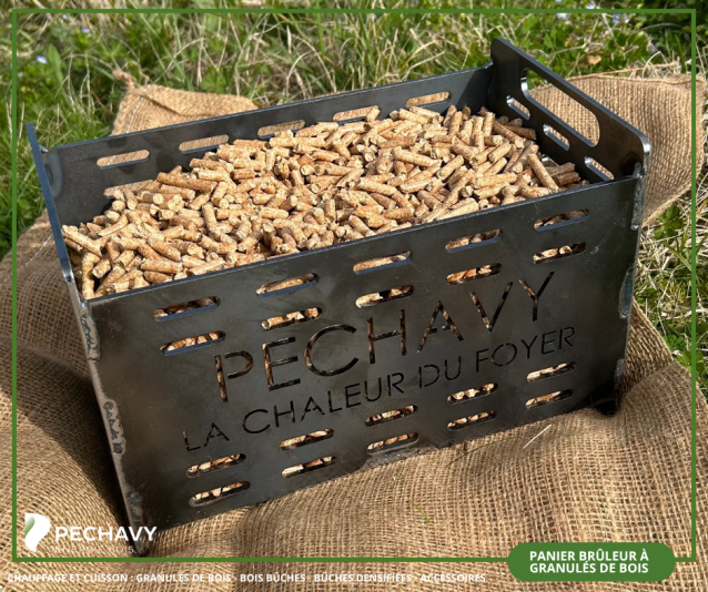 Panier brûleur à pellets Péchavy : profitez des granulés de bois dans votre appareil à bois