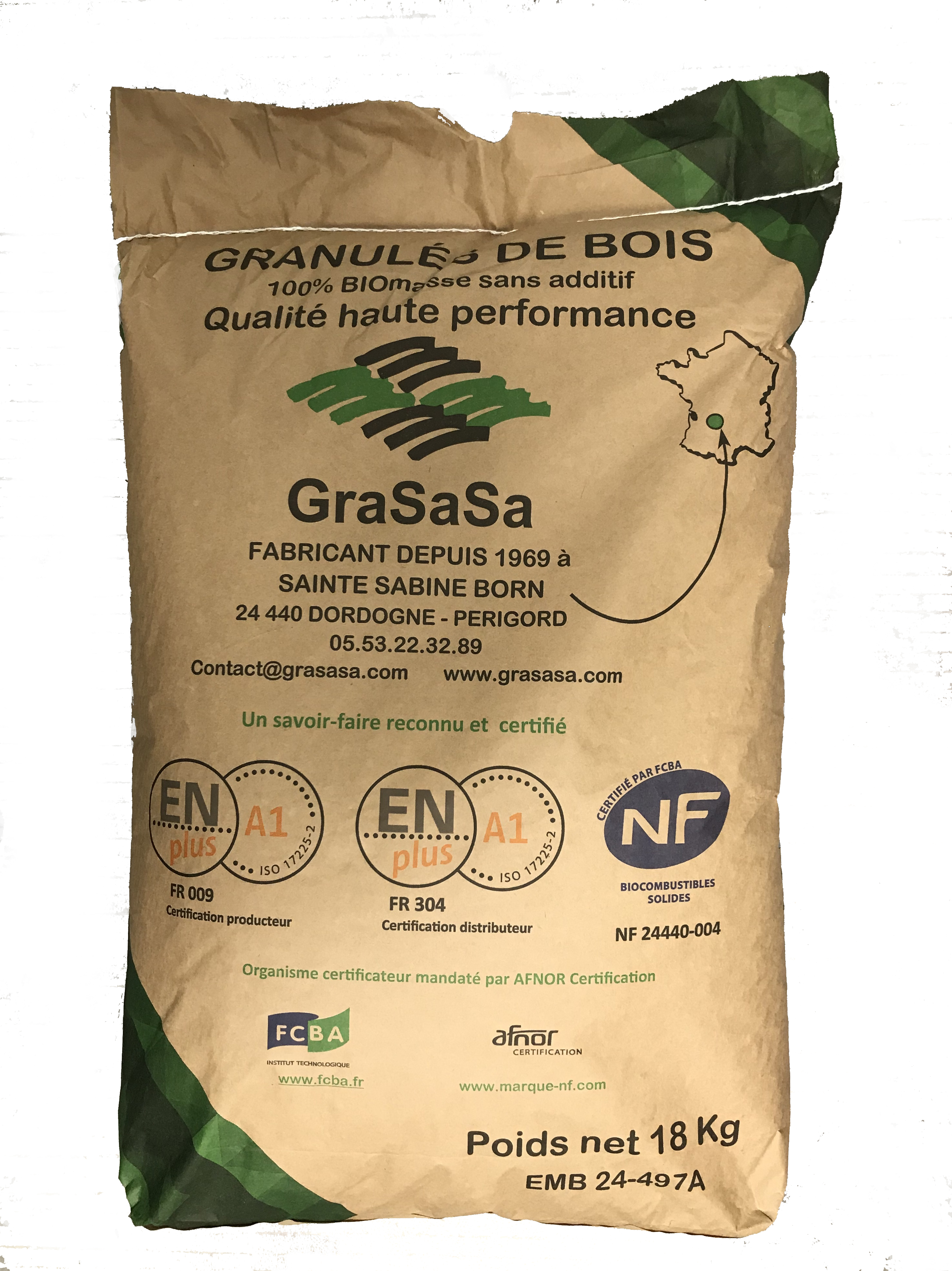 GRASASA Sac papier | 18 Kg